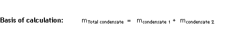 Calculation of total condensate precipitation